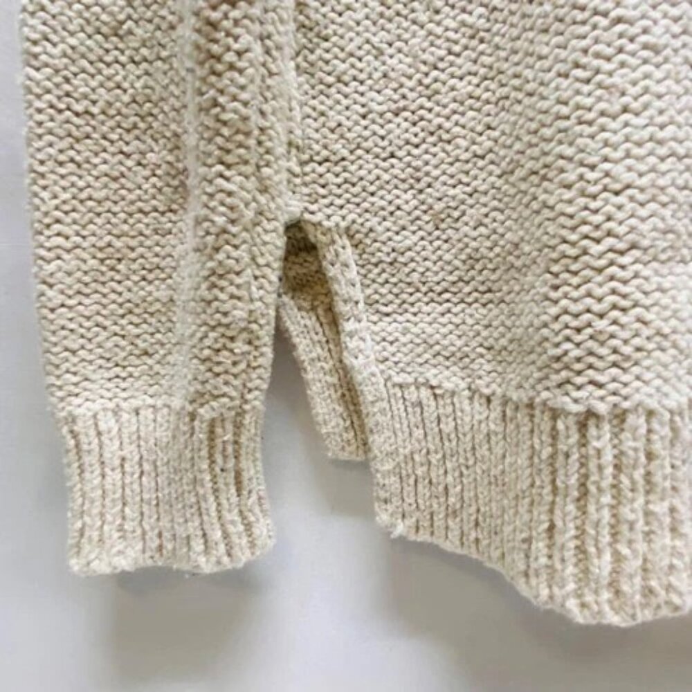 Hollister Knit Sweater Women's Large Oatmeal Heather Comfy Pullover Crewneck GUC - Picture 4 of 9